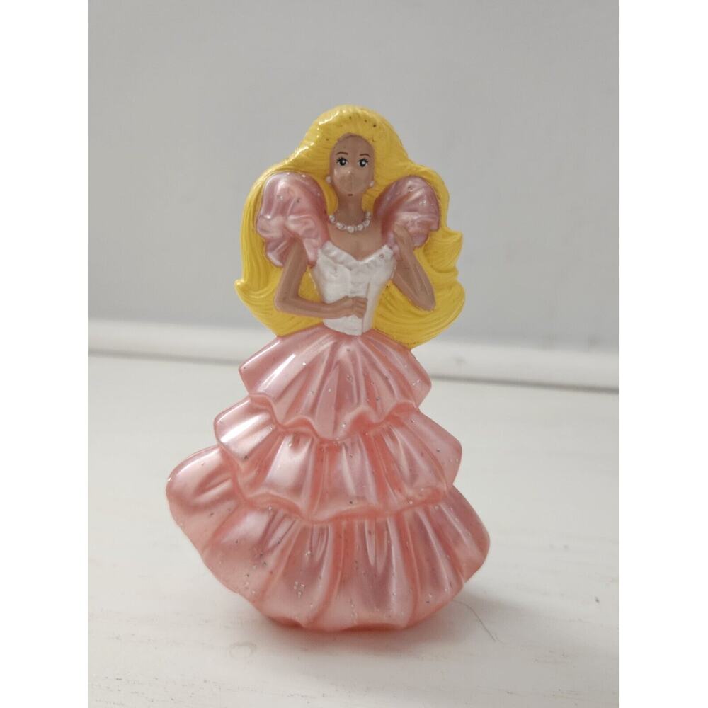 1992 McDonalds Happy Meal Barbie Princess Doll -‎ Blonde Pink Glitter Dress